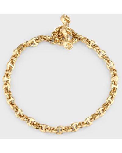 Hoorsenbuhs 18k Yellow Gold 3mm Open Link Bracelet - Metallic