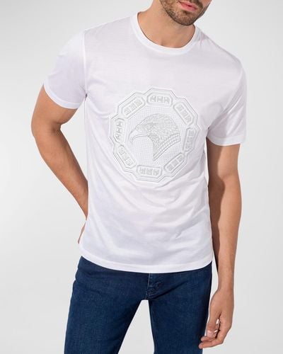 Stefano Ricci Embroidered T-shirt - White