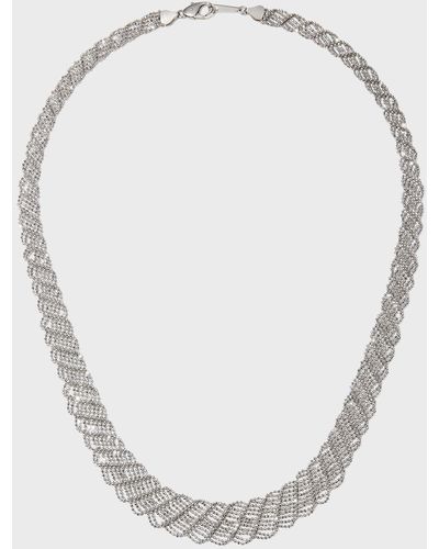 Platinum Born Cosmic Tapestry Necklace, Medium - White