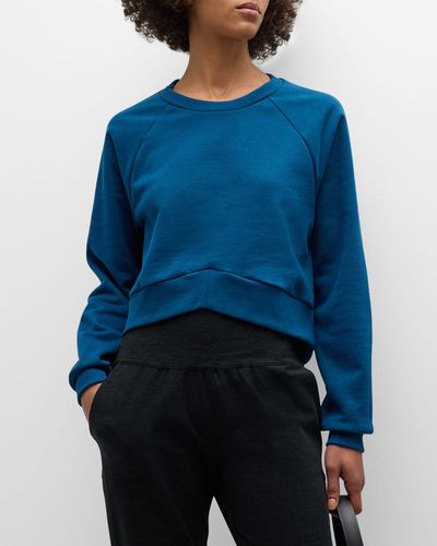Beyond Yoga Uplift Cropped Pullover - Blue