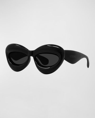 Loewe Inflated Injection Plastic Cat-eye Sunglasses - Black