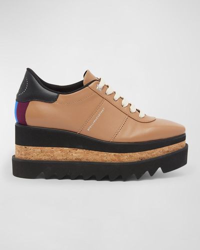 Stella McCartney Sneakelyse Vegan Logo Platform Loafers - Multicolor