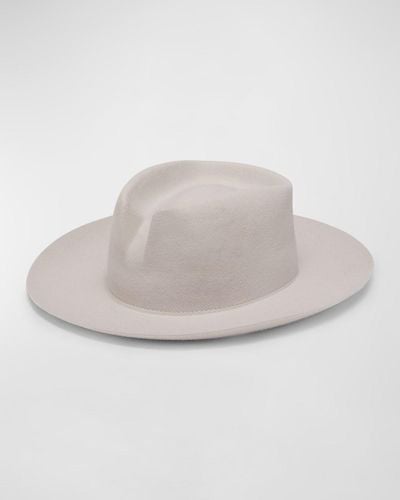 Barbisio Marcello Bicolor Ombré Western Fedora Hat - Gray