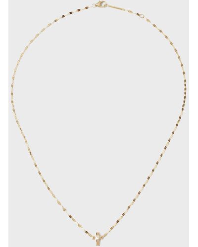 Lana Jewelry Solo Mini Cross Pendant Necklace - White