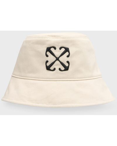 Off-White c/o Virgil Abloh Drill Arrow Reversible Bucket Hat - Natural