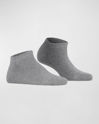 FALKE Ribbed Sneaker Socks - Gray