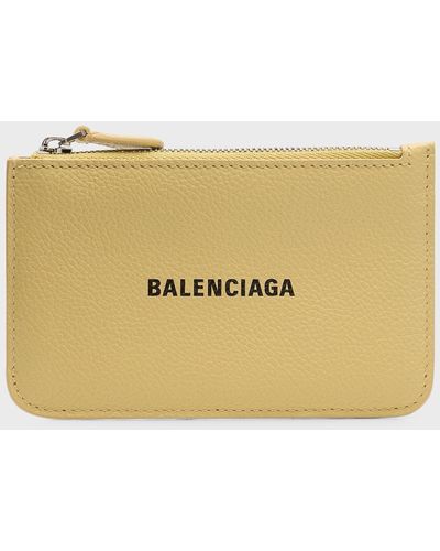 Balenciaga Cash Large Long Coin And Card Holder - Natural