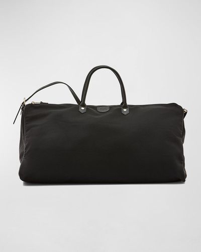 Il Bisonte Canvas-leather Travel Duffle Bag - Black