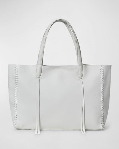 Callista Iconic Medium Stitched Tote Bag, Perissa Matte - Gray