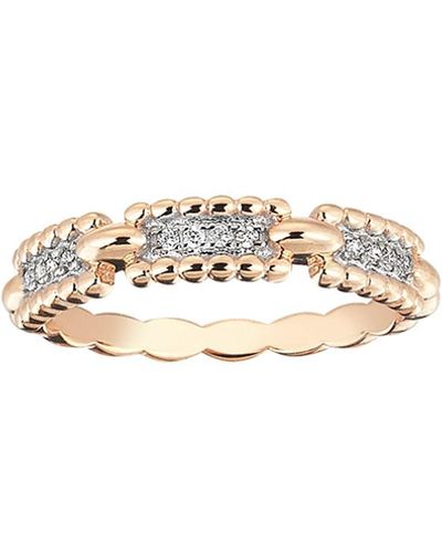 Kismet by Milka Beads 14k Diamond One-row Ring, Size 6.75 - White
