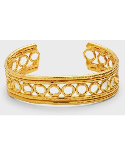 Jean Mahie 22k Yellow Gold Dentelliere Bracelet - Metallic
