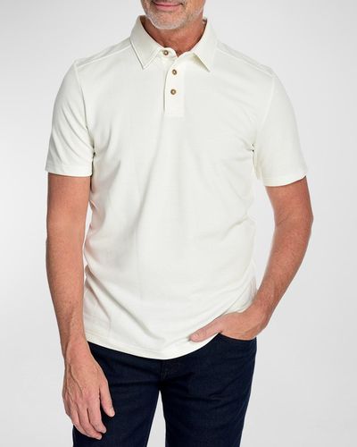 Fisher + Baker Manchester Polo Shirt - White