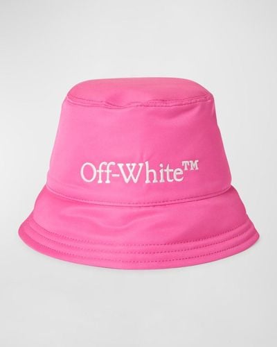 Off-White c/o Virgil Abloh Reversible Logo Bucket Hat - Pink