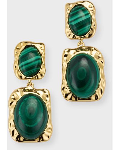 Mignonne Gavigan Gwyneth Malachite Earrings - Green