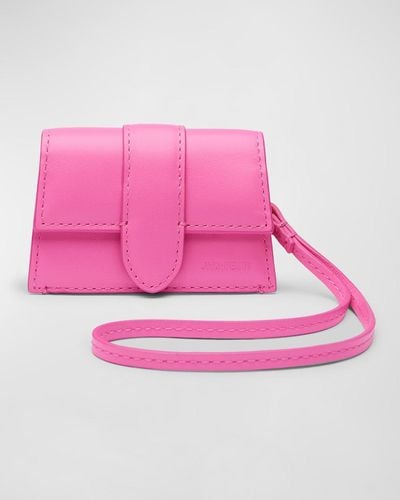 Jacquemus Le Porte Bambino Leather Wristlet - Pink