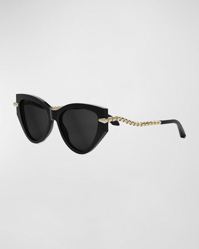 BVLGARI Serpenti Cat-eye Sunglasses - Black