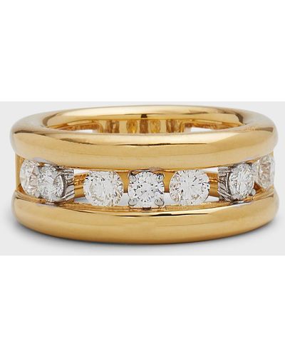 Staurino 18k Yellow Gold Allegra Ring With Diamonds - Metallic