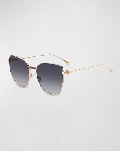 Etro Gradient Metal Cat-Eye Sunglasses - Blue
