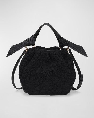 orYANY Selena Eco-fur Bucket Bag - Black