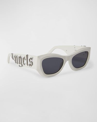 Palm Angels Canby Acetate Cat-Eye Sunglasses - Gray