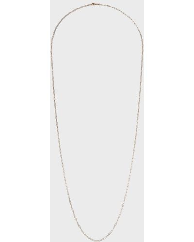 Sarah Chloe Melange 14K Paper Clip Chain Necklace - White
