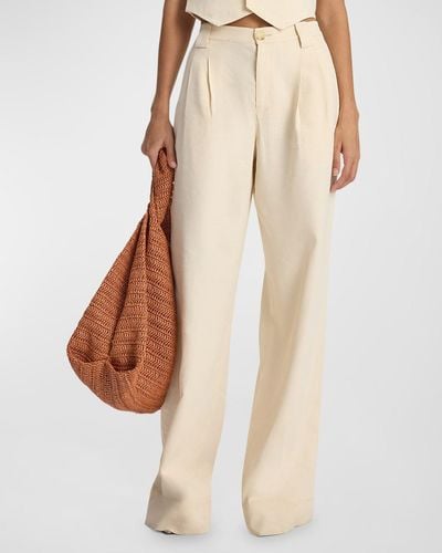 A.L.C. Tommy Ii Pleated Pants - Natural