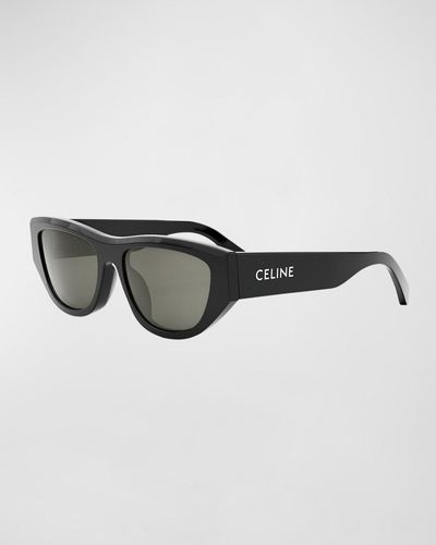 Celine Monochroms Acetate Cat-eye Sunglasses - Multicolor