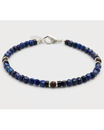 Jan Leslie Gemstone Beaded Bracelet - Blue