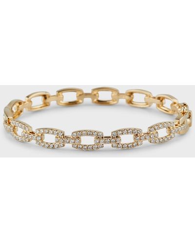 Siena Jewelry 14K Diamond Link Bangle Bracelet, 15Cm - Metallic