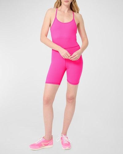 Terez Tlc Short Bodysuit - Pink
