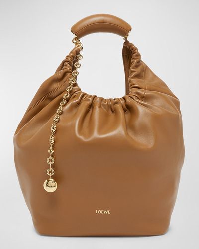 Loewe Squeeze Small Shoulder Bag - Brown