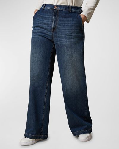 Marina Rinaldi Plus Size Holly High-rise Denim Jeans - Blue