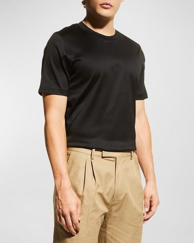 Eton Luxe Jersey T-Shirt - Black
