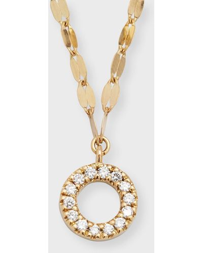 Lana Jewelry Flawless 14K Open Circle Pendant Necklace - Metallic