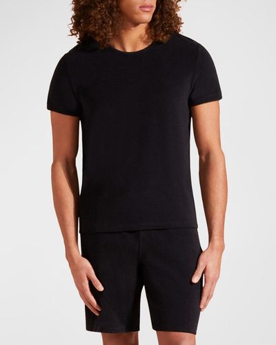 Vilebrequin Terry Toweling T-Shirt - Black
