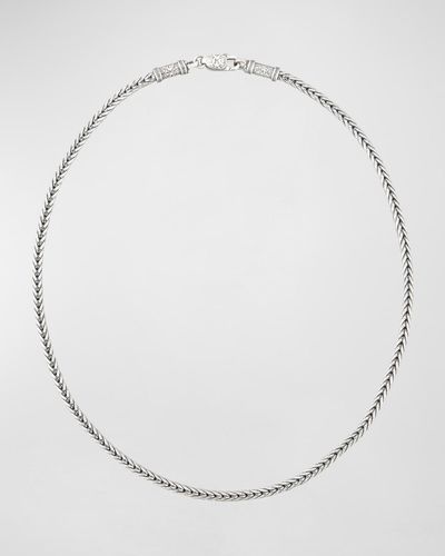 Konstantino Sterling Silver Chain Necklace, 24" - White