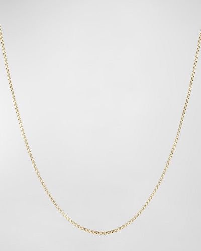 David Yurman Box Chain Necklace With Spiritual Bead Clasp - White