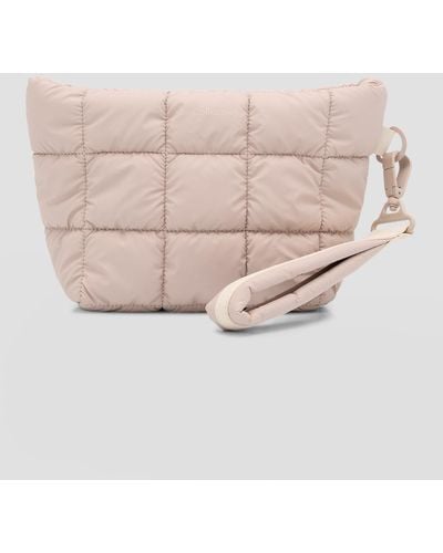 VEE COLLECTIVE Porter Quilted Nylon Clutch Bag - Natural