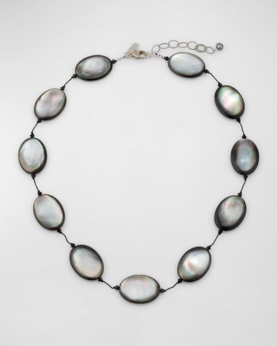 Margo Morrison Tahitian Mother-Of-Pearl And Sterling Necklace - White