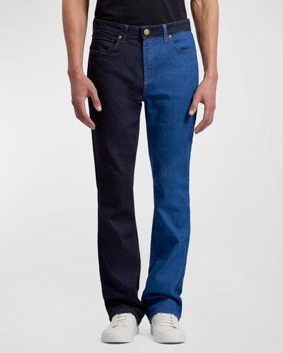 Monfrere Clint Bicolor Bootcut Jeans - Blue