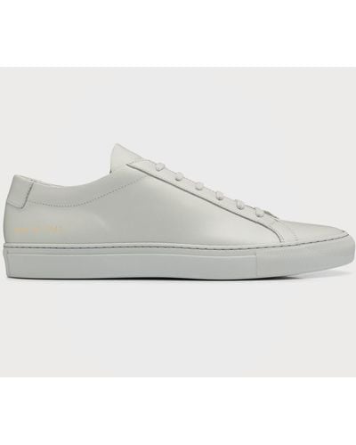 Common Projects Achilles Leather Low-Top Sneakers - Gray