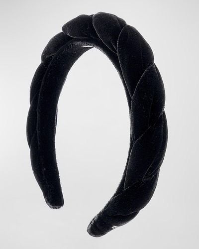 Alexandre De Paris Twisted Velvet Headband - Blue