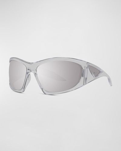 Givenchy Giv Cut Rectangle Sunglasses - Gray