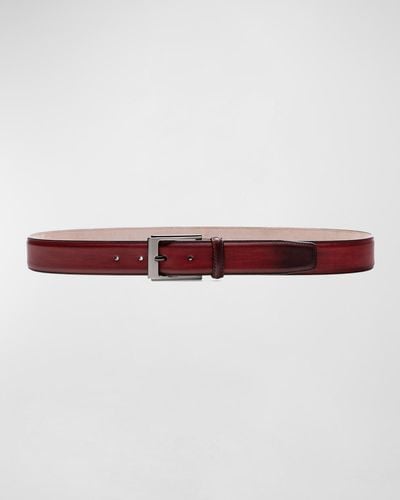 Magnanni Vega Leather Belt - Purple