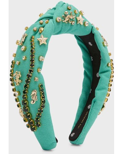 Lele Sadoughi Sea Life Embellished Headband - Green