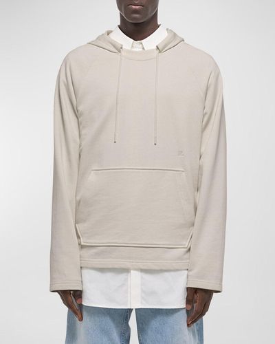 Helmut Lang Relaxed Cotton Hoodie - Natural