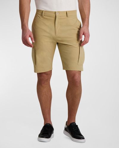 Karl Lagerfeld Athletic Cargo Shorts - Natural