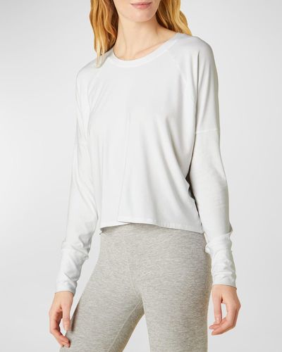Beyond Yoga Featherweight Daydreamer Pullover - Gray