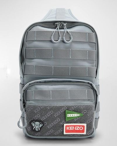 KENZO One-Shoulder Backpack - Gray