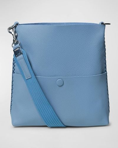 Callista Iconic Slim Messenger Crossbody Bag - Blue
